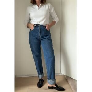 Vintage 90s CK Calvin Klein Mom Jeans Size 28 High Rise Medium Wash Classic USA